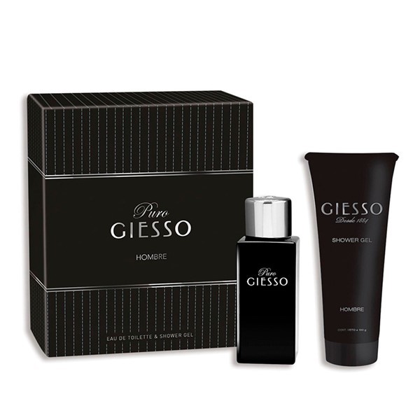 Giesso Fragancia Puro Cofre Para Hombre Edt 50 ml + Shower Gel Estuches #1