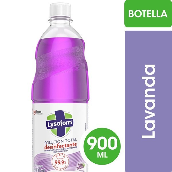Limpiador Líquido Desinfectante De Superficies Lysoform Lavanda Botella 900ml #1