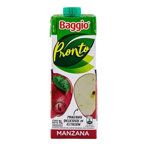 Jugo Baggio Pronto Manzana Roja X 1 Lt #1