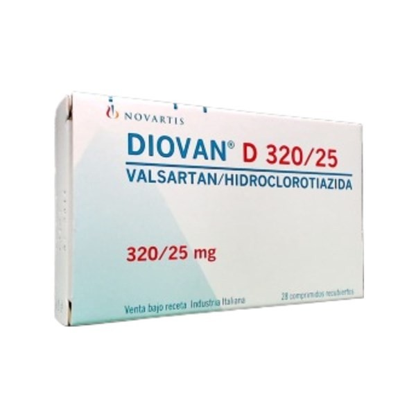 Siegfried Diovan D Valsartán + Hidroclorotiazida 320 / 25 Mg x 28 Comp Recubiertos #1