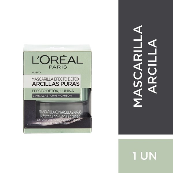 Mascarilla Pura Carbón Arcillas Puras |L´Oréal Paris |x 40 gr #1