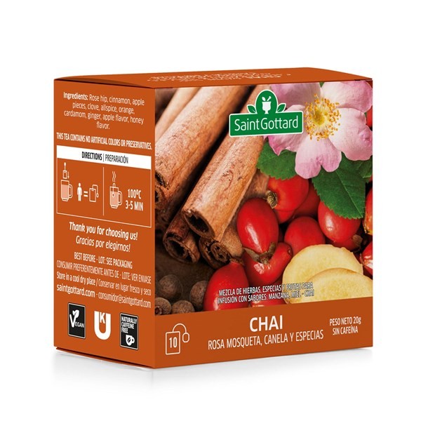 Té Saint Gottard de Chia Rosa Mosqueta Y Canela 10 uni #1