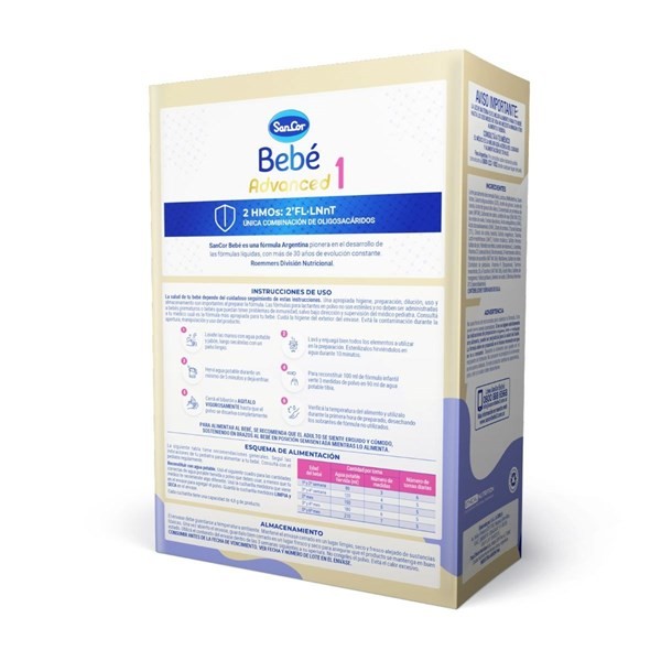 SanCor Bebé 1 Advanced - Estuche 800g - Nueva Fórmula alt
