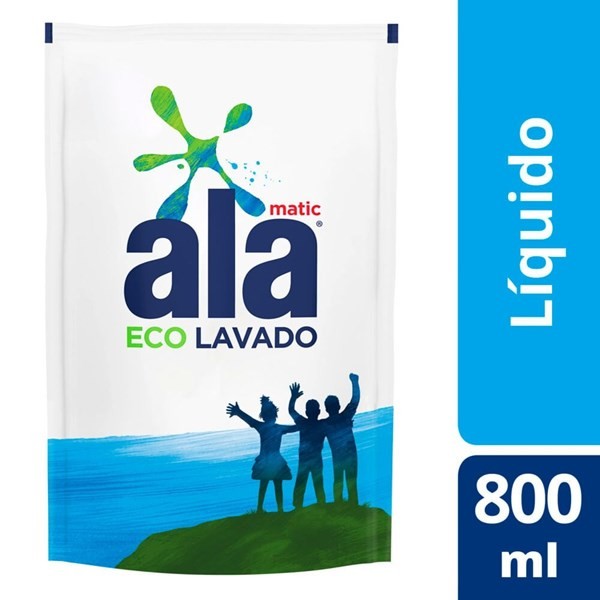 Jabón Liquido Baja Espuma Ala Ecolavado Doypack 800 Ml #1