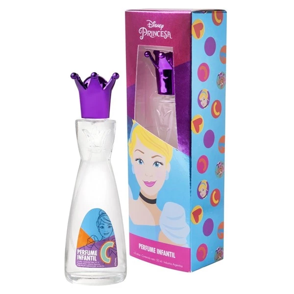 Disney Cenicienta Perfume Con Tapa de Corona 50 ml