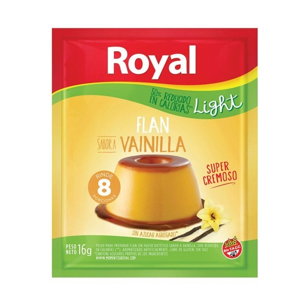 Flan En Polvo Royal Light Vainilla 16 G. #1