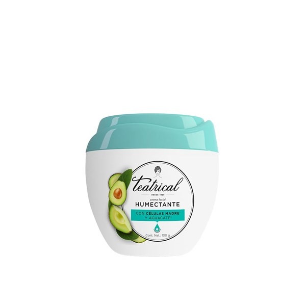 Crema Facial Teatrical Humectante x 100 gr