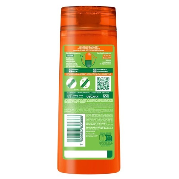 Shampoo Fructis Garnier Goodbye Daños x 200 ml alt