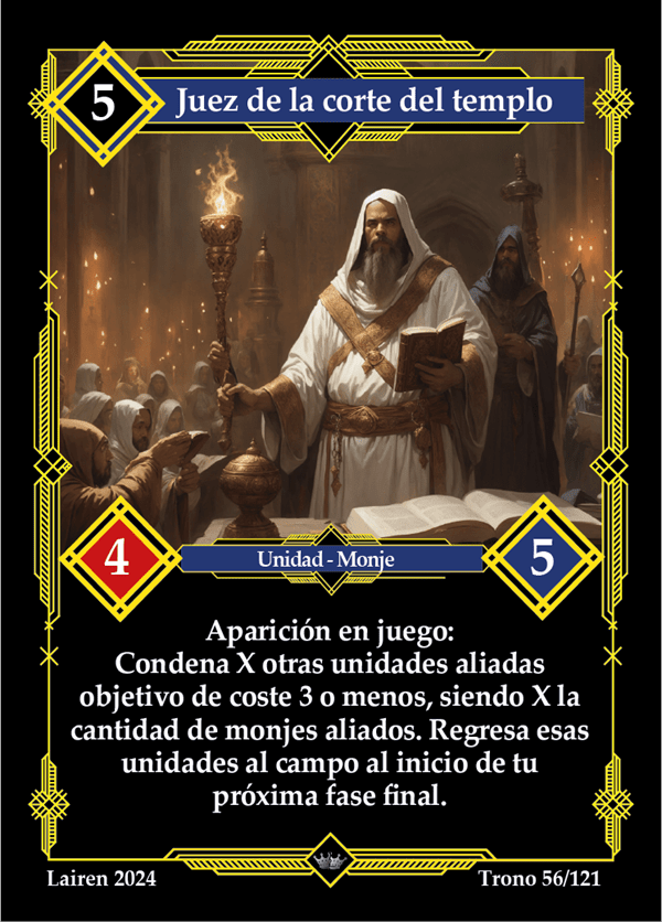 056 Juez De La Corte Del Templo 1ra Edicion - Coste 5 #1
