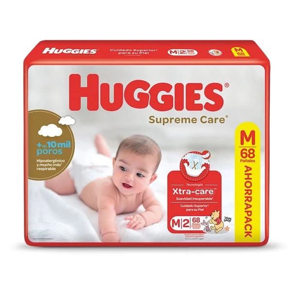Huggies Supreme Care M x 68 Pañales 