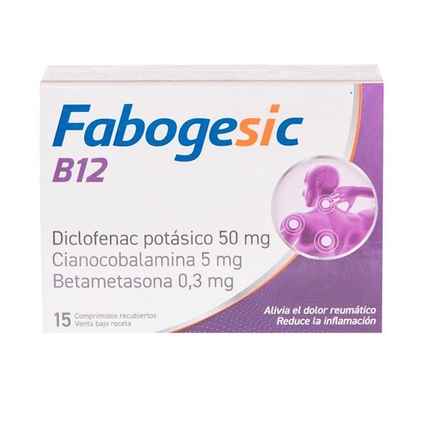Savant Fabogesic B12 Diclofenac Potásico 50 Mg + Asoc. x 15 Comp #1