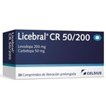 Licebral Cr 50 Mg / 200 Mg | 30 Comprimidos | Levodopa + carbidopa #1