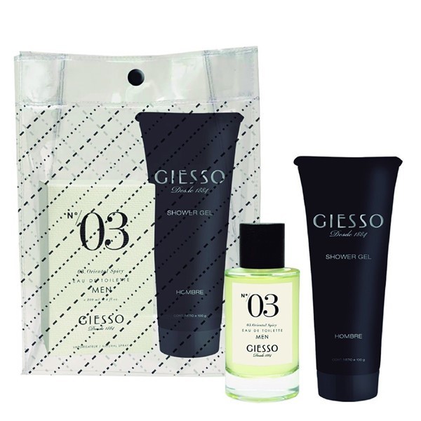 Giesso Bolso Pvc Collection N3 For Men (Edt 100 ml + Shower) #1
