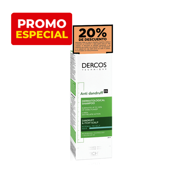 Vichy Dercos Shampoo Anticaspa Para El Cabello Normal a Graso x 200 ml Promo Especial