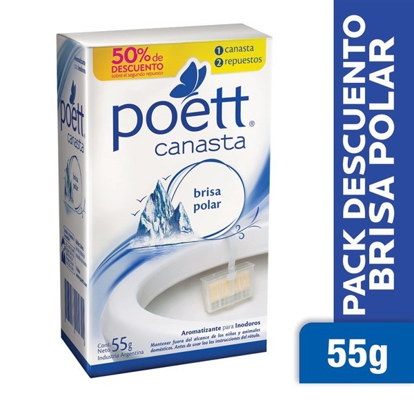 Desodorante Poett Para Inodoros Canasta 55 Gr #1