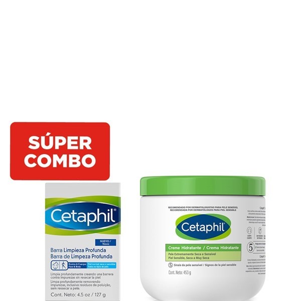 Cetaphil Combo Hidratación + Barra Limpieza de Regalo #1