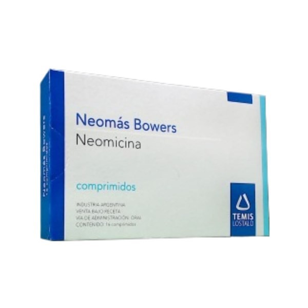 Temis Lostaló Neomas Bowers Neomicina 250 Mg x 16 Comp #1