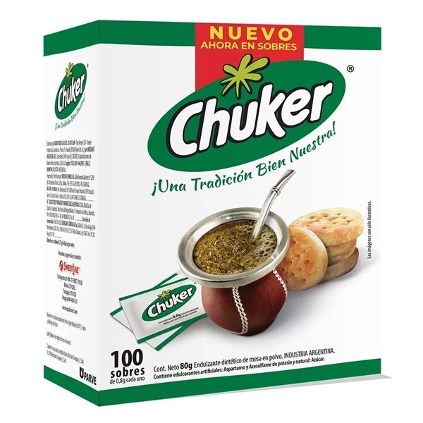 Chuker Edulcorante Clasico Sobres 100 Unidades #1