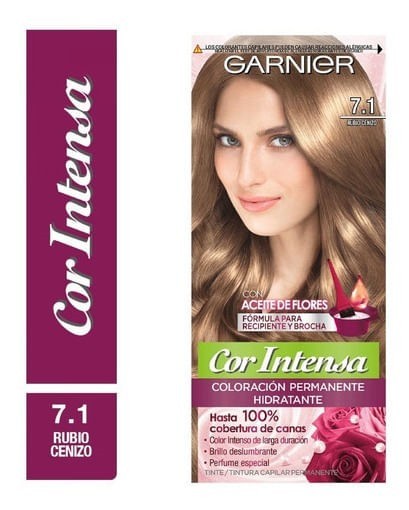 Garnier Kit Coloracion Cor Intensa 7.1 Rubio Ceniza 7.1 Rubio Ceniza Intenso
