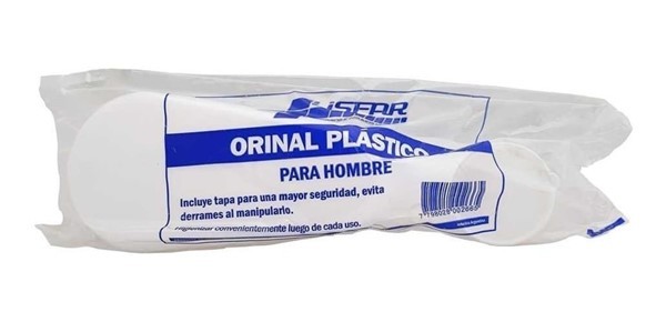 Lisfar Orinal Plástico de Hombre Con Tapa 1 Unidad