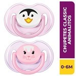 Avent Chupetes Classic Deco Animales (0-6m) Scf182/13 (2 Unidades) #1
