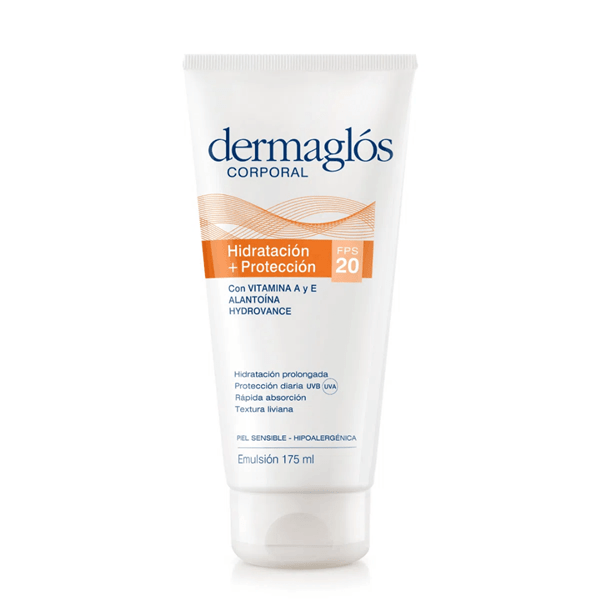 Crema Corporal Dermaglós Hidratación +Protección Fps20 175ml