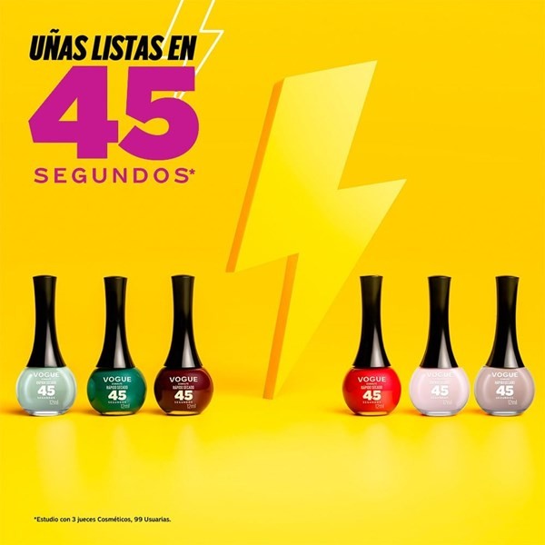 Vogue Esmalte Secado Rapido Brisa Tropical Color Rojo Antojo alt