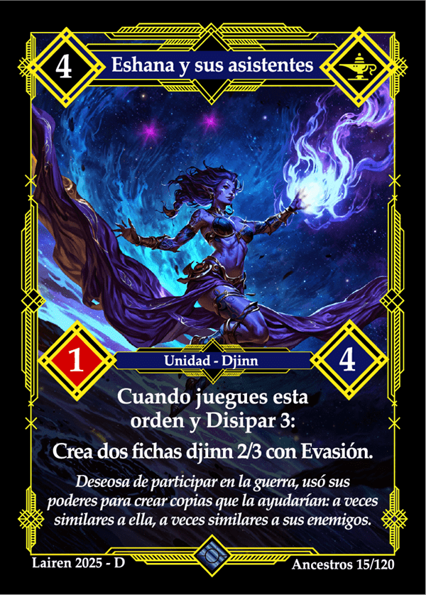 015 Eshana Y Sus Asistentes Precon Djinn/Soldado - Coste 4