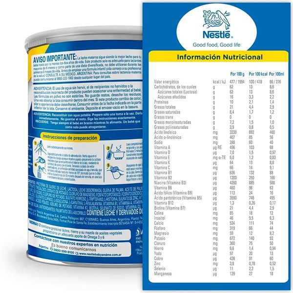 Leche En Polvo Nidina 2  800 Xg alt