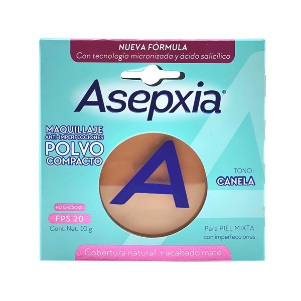 Asepxia Maquillaje en Polvo Tono Beige Claro 10 gr Beige Mate #1