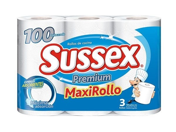 Rollo de Cocina Maxi Rollo 3U x 100 Paños