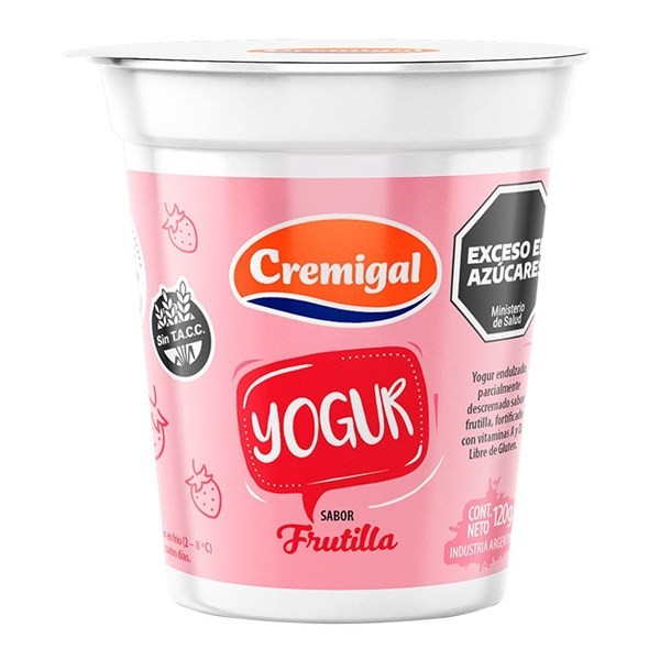 Yogur Cremigal Sabor Frutilla 120 g #1