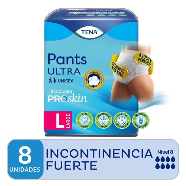 Tena Ropa Interior Pants Ultra Talle l (8 Unidades)