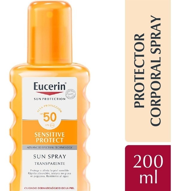 Eucerin Protector Solar en Spray Transparente Sensitive Protect Fps 50 200 ml #1