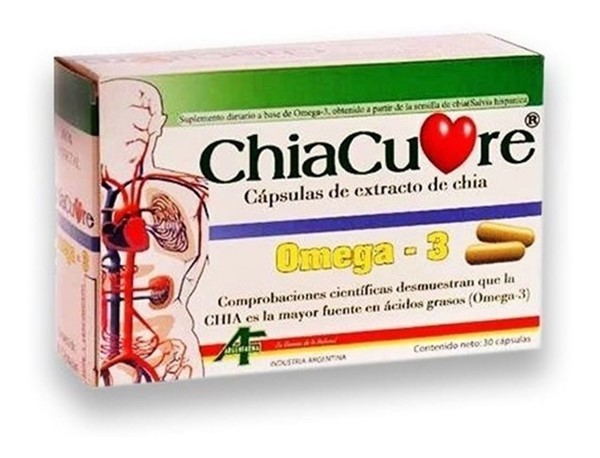Argenfarma Chiacuore Aceite de Chia Omega 3 Por 30 capsulas #1