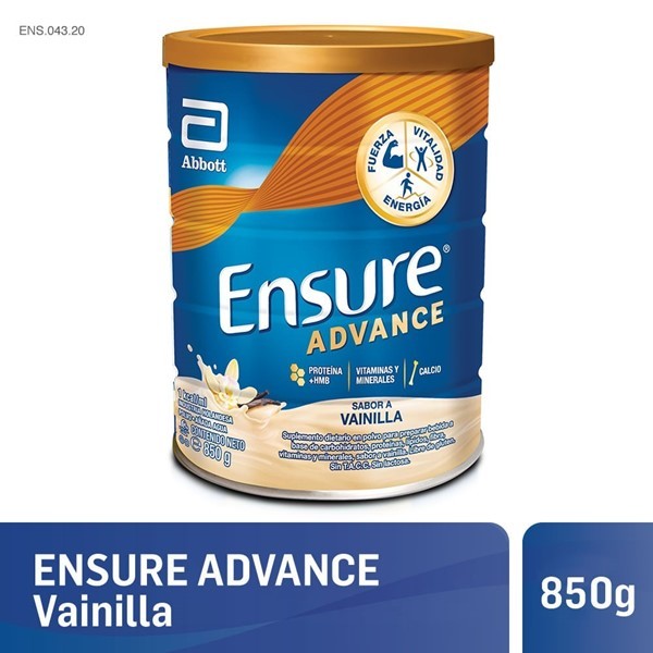 Ensure Advance Polvo: Lata de 850 g - Sabor Vainilla alt