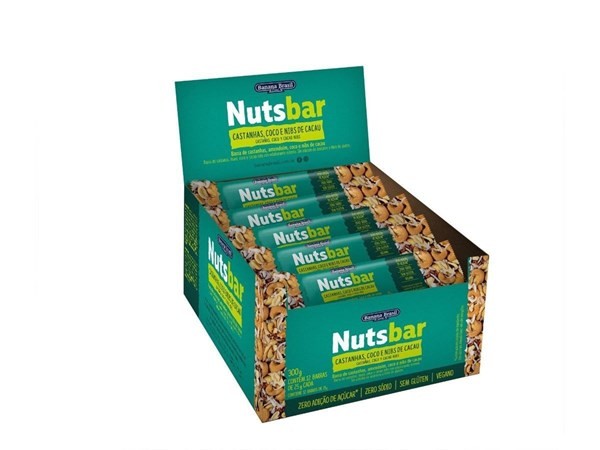 Cereal en Barra NUTSBAR Castañas y Coco | 12 unidades #1