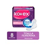 Kotex Toalla Nocturna Con Alas x 8 Unid #1
