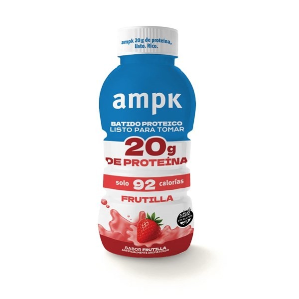 Suplemento Deportivo Ampk Protein Batido Sabor Frutilla x 330 ml #1