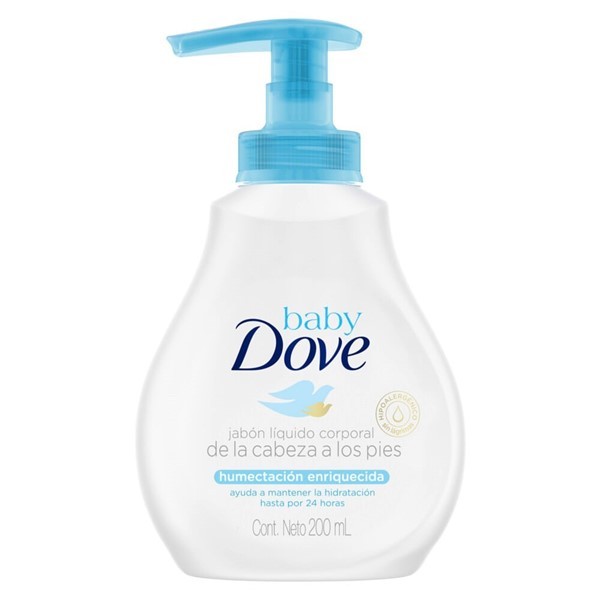 Dove Baby Jabón Líquido Humectación Enriquecida 200 ml alt