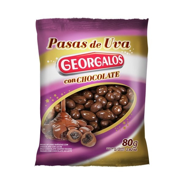 Pasas De Uva Con Chocolate Georgalos 80 G. #1