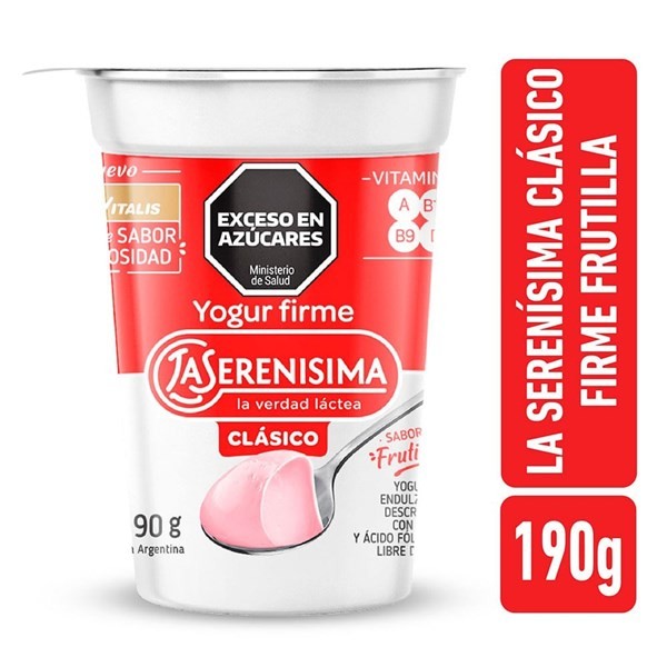 Lsclasico Yogur Firme La Serenisima Clasico Frutilla 190 g