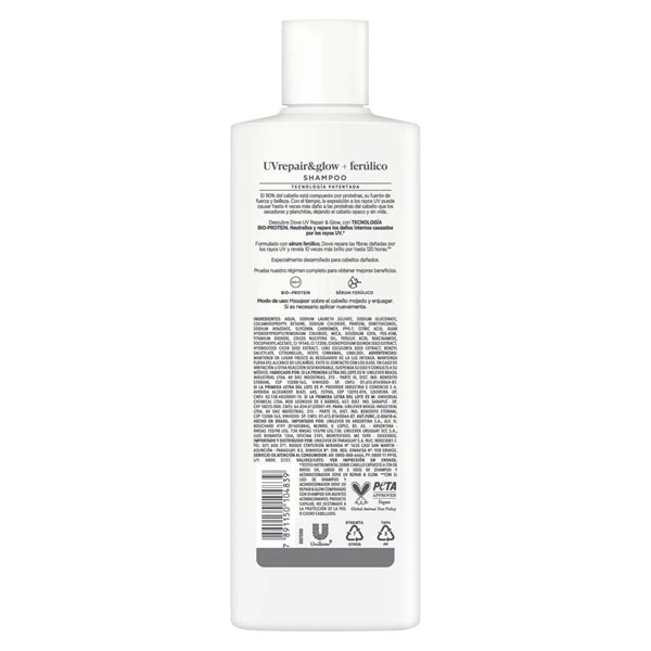 Shampoo Dove Uv Repair x 400 ml alt