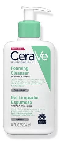 CERAVE CREMA LIMPIADORA ESPUMOSA HIDRAT.236ML /8OZ #1
