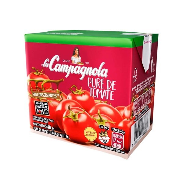 Pure de Tomate La Campagnola 530 g #1