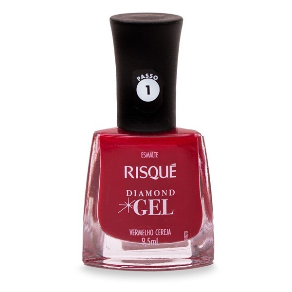 Esmalte Para Uñas Risqué Diamond Gel x 9,5 ml Vermelho Cereja alt