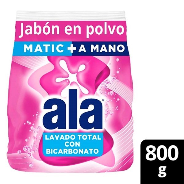 Jabón en Polvo Ala con Bicarbonato 800 g #1