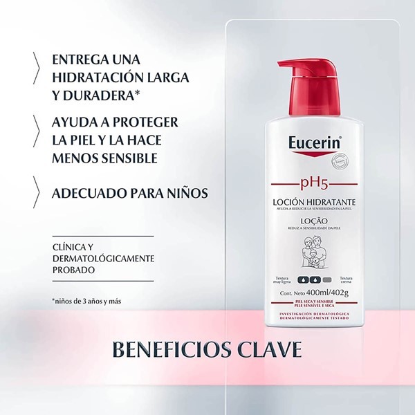 Eucerin Loción Corporal Hidratante Ph5 Para Piel Seca Y Sensible 400 ml alt