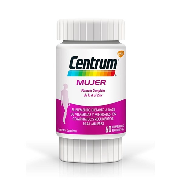 Centrum Mujer Multivitamínico Multimineral Suplemento x 60C alt