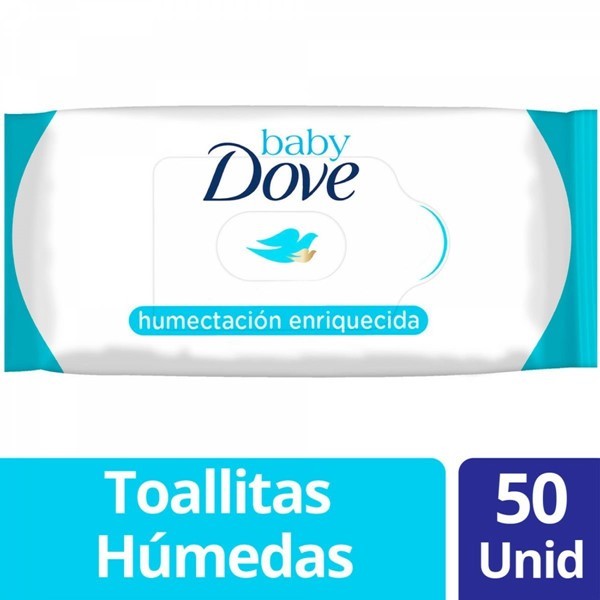 Toallitas Húmedas Baby Dove Humectación Enriquecida (50 Unidades) #1